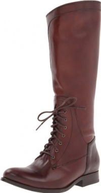 FRYE Women's Melissa Lace Riding Boot,Redwood,8 M US