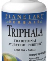 Planetary Herbals Triphala Traditional Ayurvedic Purifier, 1000 mg, 180 Tablets (Pack of 2)