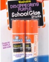 Elmer's Disappearing Purple School Glue Sticks, 0.21 oz Each, 2 Sticks per Pack (E522)