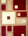 Momeni NEWWANW-50RED2680 New Wave Rug, Red