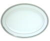 Mikasa Platinum Crown Oval Platter, 16-Inch