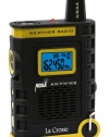 La Crosse 810-805 NOAA/AM/FM Weather RED Alert Super Sport Radio with flashlight, USA-made IC chip for High Quality Digital reception, rubberized black finish, earphone jack and hands-free included lanyard