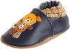 Robeez Soft Soles Mix & Match Puppy Pre-Walker (Infant/Toddler), Navy/Orange, 12-18 Months (4.5-6 M US Toddler)