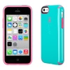 Speck SPK-A2447 CandyShell Cotton Candy Dandy Case for iPhone 5c - Speck Retail Packaging - Caribbean Blue/Bubble Gum Pink