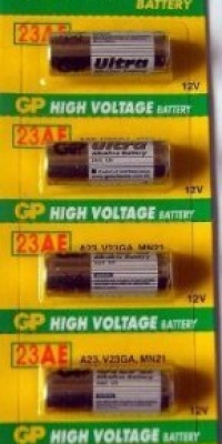 Alkaline Batteries GP - 23AE 12V (pack of 5)