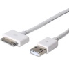 Fosmon Apple MFI Certified USB Sync and Charge Cable for all 30-Pin iPhone /iPad /iPod - 6ft White