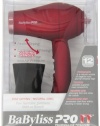 Babylisspro TT Tourmaline Titanium Travel Dryer, Red