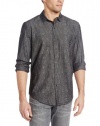 Calvin Klein Jeans Men's Surveyor Print Long Sleeve Buttondown Shirt