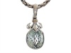 Balissima By Effy Collection Sterling Silver and 18k Yellow Gold Fleur de Lis Green Amethyst Pendant Necklace