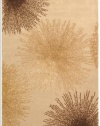 Safavieh Soho Collection Explosions Handmade Beige New Zealand Wool Area Rug, 6-Feet by 9-Feet