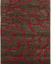 Safavieh Soho Collection SOH812D Handmade Chocolate New Zealand Wool Area Rug, 5-Feet by 8-Feet