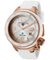 Swiss Legend Women's 11844-WWRA Neptune White Mother-Of-Pearl Dial Silicone Watch with Ceramic Case