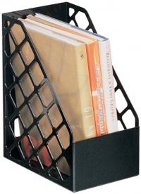 Officemate Recycled Large Magazine File, Black, 6 Each (26083)