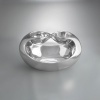 Nambe Infinity Double Dip Serving Bowl