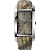 Burberry BU9404 Women's Heritage Beige Leather Strap Cappuccino Dial Rectangular Watch