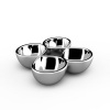 Nambe 4-Section Infinity Hors D'Oeuvre Tray