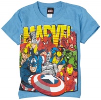 Marvel Comics Boys 2-7 Heroes Cluster Short-sleeve T-Shirt