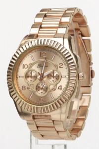 KARMAS CANVAS COLLECTION LARGE METAL FASHION WATCH (Rosegold)