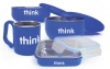 Thinkbaby BPA Free Feeding Set, Blue, 6 Months