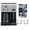 Cuisinart CHW-12 Refurbished Coffee Plus 12-Cup Programmable Coffeemaker + Coffee/ Espresso Descaler + Handy Glass Coffee Mug 2pcs