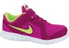 Girls Nike Flex Experience Running Shoe Pink Foil/White/Hyper Fuchsia/Volt Size 2.5