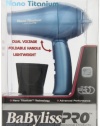 BaByliss Pro BABNT053T Nano Titanium Travel Dryer