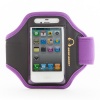 Gear Beast Apple iPhone 4 / 4S / Samsung Galaxy GS3 Mini Premium Nylon/Neoprene Sports Armband (Purple)