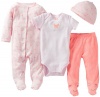 Carter's Baby Girl 4-Piece Layette Set Crabs Stripes 6MO