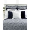 Lauren by Ralph Lauren Lauren Suite Navy & White Paisley KING Bedskirt