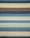 Liora Manne Ravella Stripe Rug, 7-Feet 6-Inch by 9-Feet 6-Inch, Denim