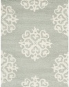 Safavieh SOH724C Soho Collection Handmade New Zealand Wool Area Rug, 2-Feet by 3-Feet, Grey and Ivory