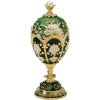 The Petroika Larissa Faberge-Style Enameled Egg in Green [Kitchen]