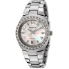 Fossil Women's AM4141 Stainless Steel Bracelet Mother-Of-Pearl Glitz Analog Dial Watch