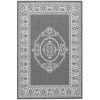 Couristan 1078/3012 Recife Antique Medallion/Grey-White 2-Feet by 3-Feet 7-Inch Rug