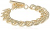 Anne Klein Fair Lady Gold-Tone Skinny Link Bracelet, 7.5