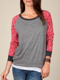 Eco-Heather Slouchy Pullover (MEDIUM, BANDANA)