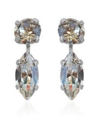 Gorgeous Dangle Earring by Creations Giorgianni with Marquise and Round Shaped Swarovski Crystals