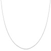 14 Karat White Gold 0.7-mm Diamond-cut Cable Chain (16 Inch)