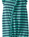 Splendid Littles Baby-Girls Infant French Stripe Romper, Seashell, 12-18 Months