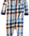 Carter's Watch the Wear Baby-Boys Newborn Plaid Coverall, Navy, 3-6 Months