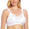 Playtex Women's 18 Hour Airform Comfort Lace Bra, White, 42C