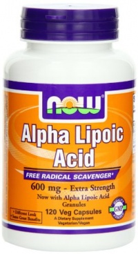 NOW Foods Alpha Lipoic Acid 600mg, 120 Vcaps