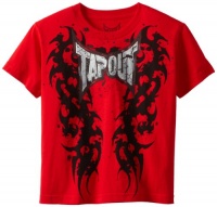 Tapout Boys 8-20 Caligula Short Sleeve Tee, Red, Medium 10/12