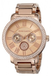 Vince Camuto Women's VC/5000RGRG Swarovski Crystal Accented Rose Gold-Tone Multi-Function Bracelet Watch