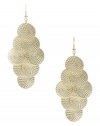 GUESS Women's Gold-Tone Fish-Scale Earrings