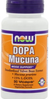 NOW Foods Dopa Mucuna Mood Support 15% L-Dopa,90 Vcaps