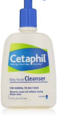 Cetaphil Daily Facial Cleanser, for normal to oily skin, 16.0 -Ounce Bottles (Pack of 2)