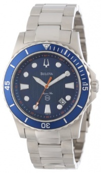 Bulova Men's 98B130 Marine Star Blue Dial Bracelet Watch