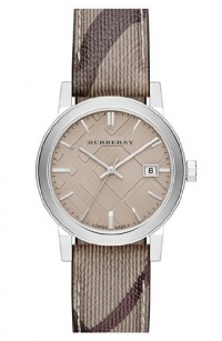 Burberry Smoke Check Strap Watch, 34mm BU9118 Women