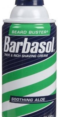 Barbasol Thick and Rich Shaving Cream For Men, Soothing Aloe, 10 Ounce